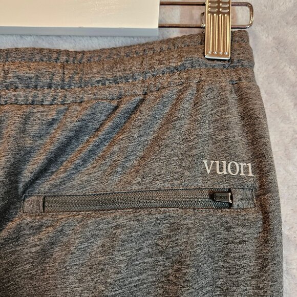 Vuori Mens M The Rise and Shine Performance Jogger Pants Light Gray zip pockets - Picture 10 of 13
